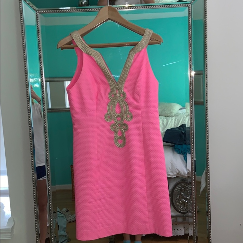 Lilly Pulitzer Pink Shift dress size 4